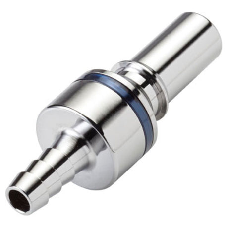 LQ4D22006BLU Valved In-Line Liquid Cooling Coupling Insert 3/8 ID Barb Cool Blue