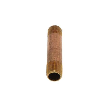 Brass Pipe Nipple Lead-Free 3/8 MIP x 3