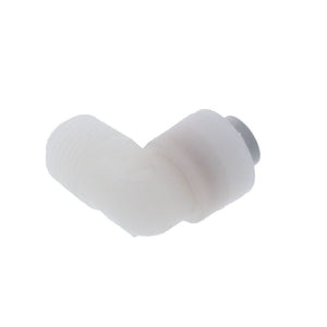 Kynar PVDF Male Elbow - 1/4 x 1/4 NPTF