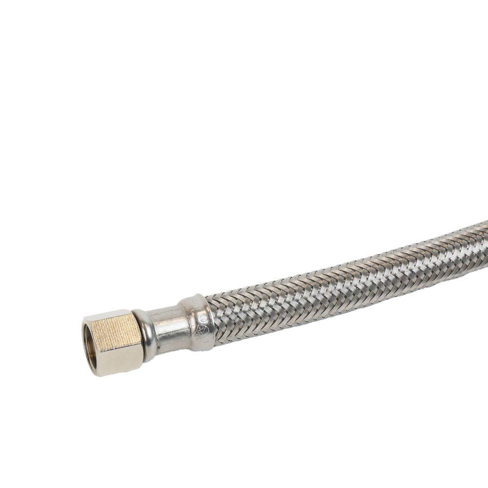 Braided Stainless Steel Hose 304 1/4" COMP x 1/4" COMP 16" Length