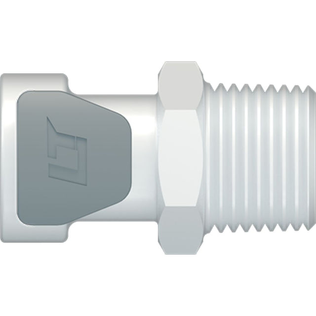 LinkTech 50AC Series Male Thread Female, Non-valved, 3/8" MNPT, Natural Acetal