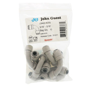 John Guest Superseal Flow Bend Elbow - 5/16 Superseal x 5/16