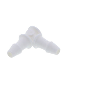 Barbed Union Elbow White Polypropylene - 1/8 ID x 1/8 ID
