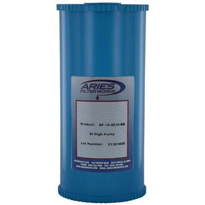 Aries 10" x 4-1/2" BB SC Grade Mixed Bed DI Cartridge