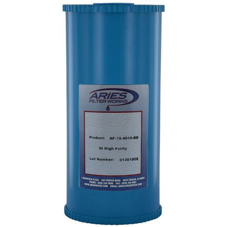 Aries 10" x 4-1/2" BB SC Grade Mixed Bed DI Cartridge