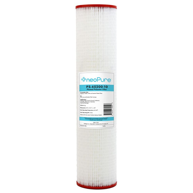 Neo-Pure PS-45200-10 20" BB High Efficiency Pleated Filter 10 micron