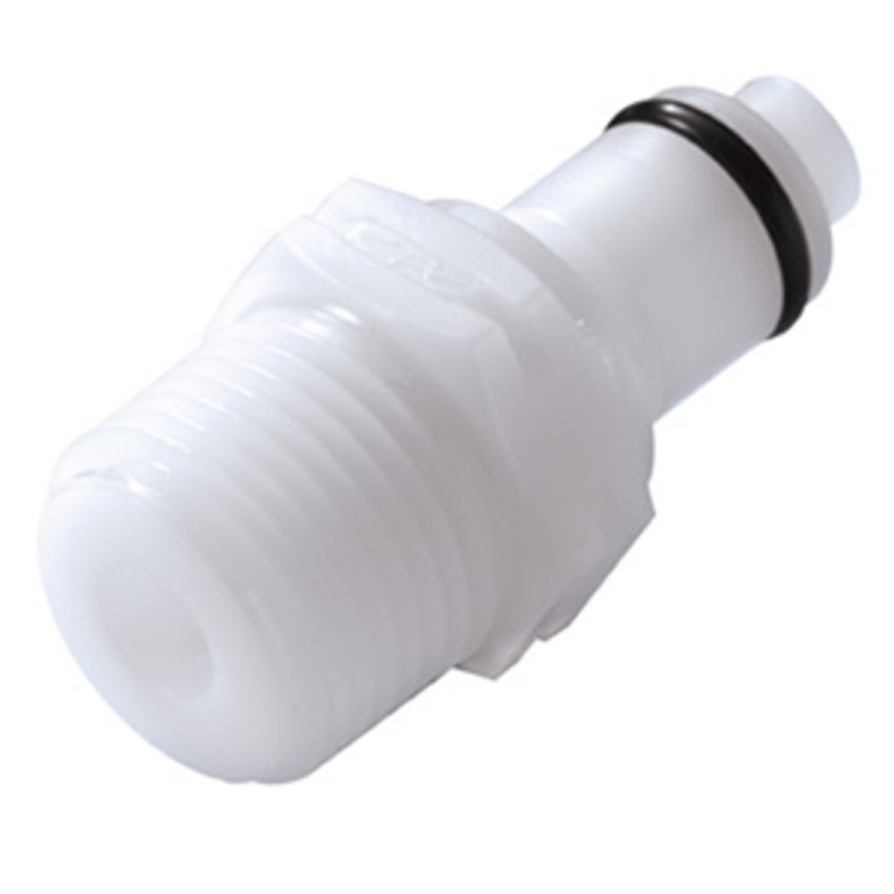 PLCD24006BSPT Valved Male Thread Coupling Insert 3/8 BSPT