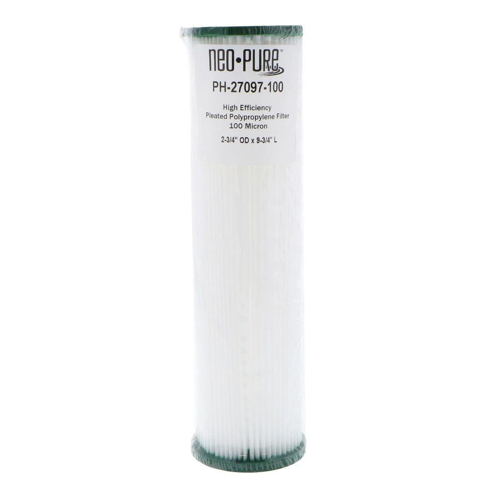 Neo-Pure PH-27097-100 9-3/4" High Efficiency Pleated Filter 100 micron