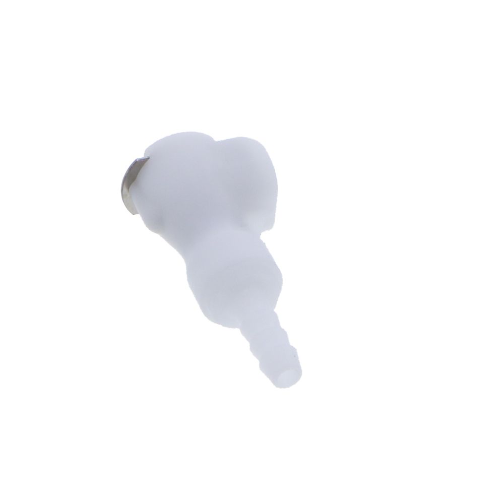 PMCD1703V Valved In-Line Hose Barb Coupling Body 3/16" ID Barb FKM [Viton] O-rings