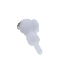 PMCD1703V Valved In-Line Hose Barb Coupling Body 3/16" ID Barb FKM [Viton] O-rings