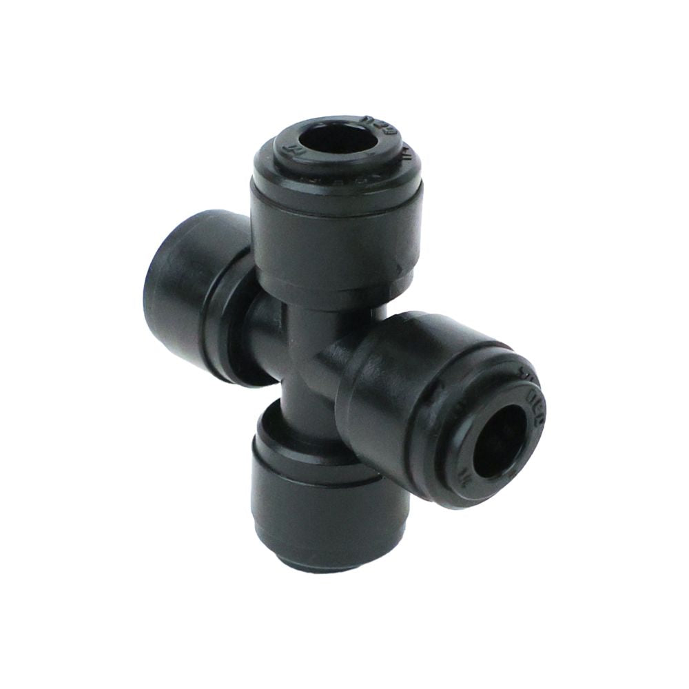 NeoFit - Acetal Black Union Cross 1/4" tube