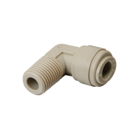 NeoFit - Acetal Gray Male Elbow- 1/2"tube OD x 3/8"NPTF