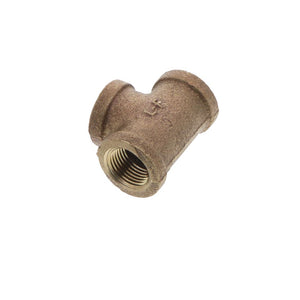 Lead-Free Cast Brass Tee 3/8" FPT x 3/8" FPT  x 3/8" FPT