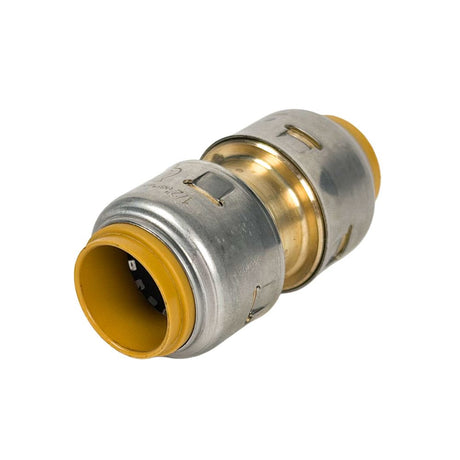 SharkBite® U008LF Lead-Free Brass Push-to-Connect Coupling - 1/2" x 1/2"