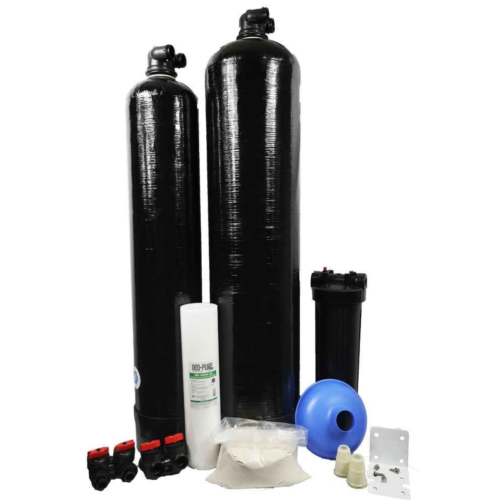 Whole House System with Salt-Free Conditioner for 3-4 Bathrooms