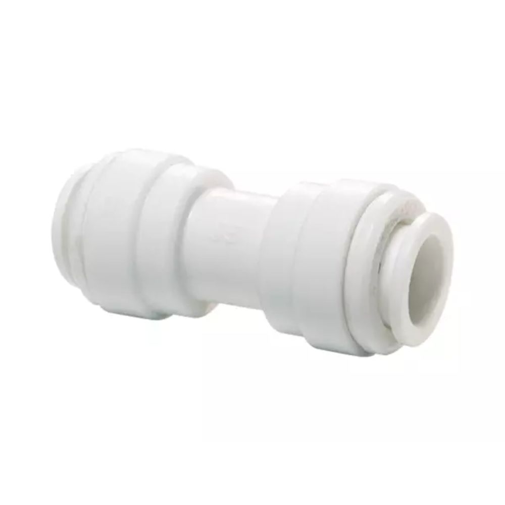 John Guest 1/4" Acetal Union Connector - White