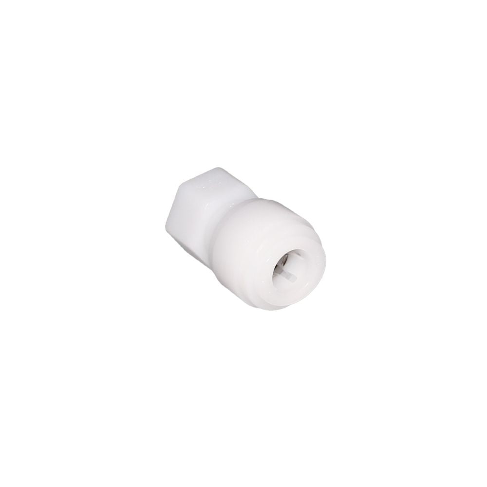 NeoFit - Acetal Natural White Female Adapter 1/4" tube x 7/16-24 UNS - Cone Type