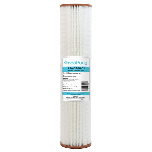 Neo-Pure PS-45200-01 20" BB High Efficiency Pleated Filter 1 micron