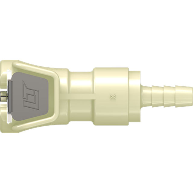 LinkTech 20PP Series Straight Female, Valved, 1/8" HB, Molded Almond Color, Polypropylene, EPDM