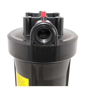 10" Neo-Pure Big Flow Filter Housing Black Cap/Black Sump with Pressure Relief 1"