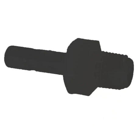Black Kynar PVDF Tube Stem Adapter Male - 1/4 x 1/8 NPTF
