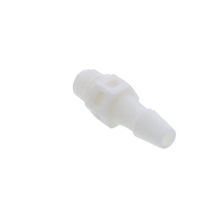 FitQuik Nylon Thread to Tube Straight Fitting - 10-32 UNF to 1/8 Hose Barb
