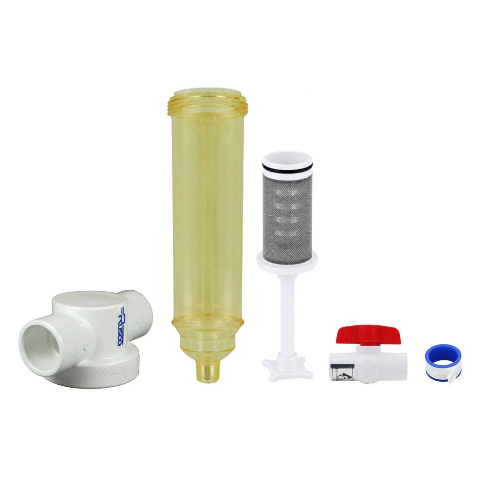 Rusco Chemically Resistant Sediment Trapper Filter T Style 1-1/2" SS - 60 Mesh [254 micron]