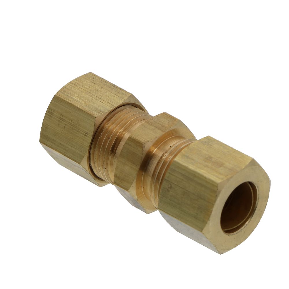 3/8 OD Compression Copper Tube Union Straight Joiner Fitting Air Gas Water