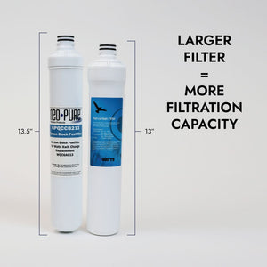 Neo-Pure Kwik Change 13" GAC Carbon Post Filter Replacement For Watts WQCGAC13