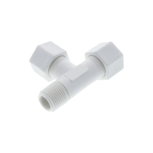 JACO 75-10-8-P-PG Polypropylene Male Run Tee 5/8 OD Tube x 1/2 MPT