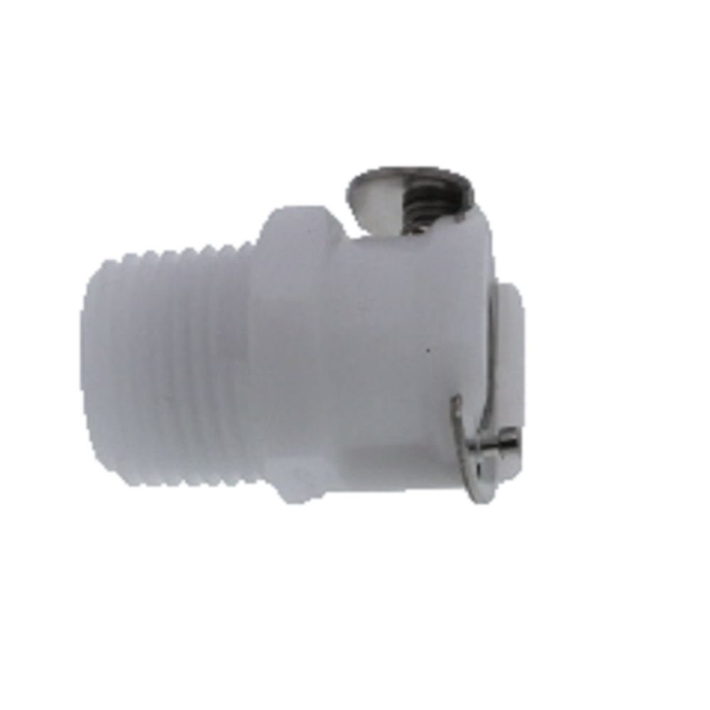 PLCD10006V Valved Male Thread Coupling Body 3/8 NPT FKM [Viton] O-ring