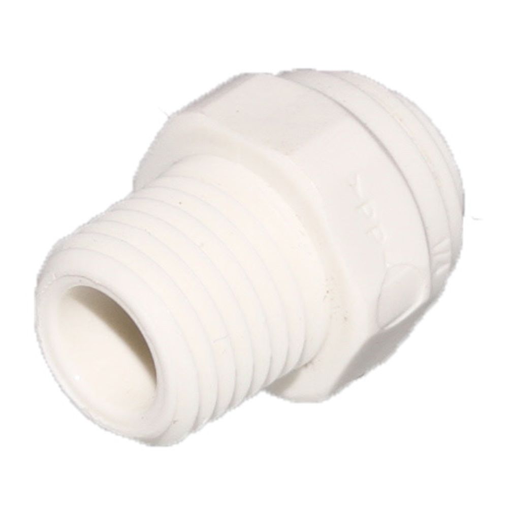 John Guest Male Connector NPTF Polypro - 1/4 x 1/4 NPTF