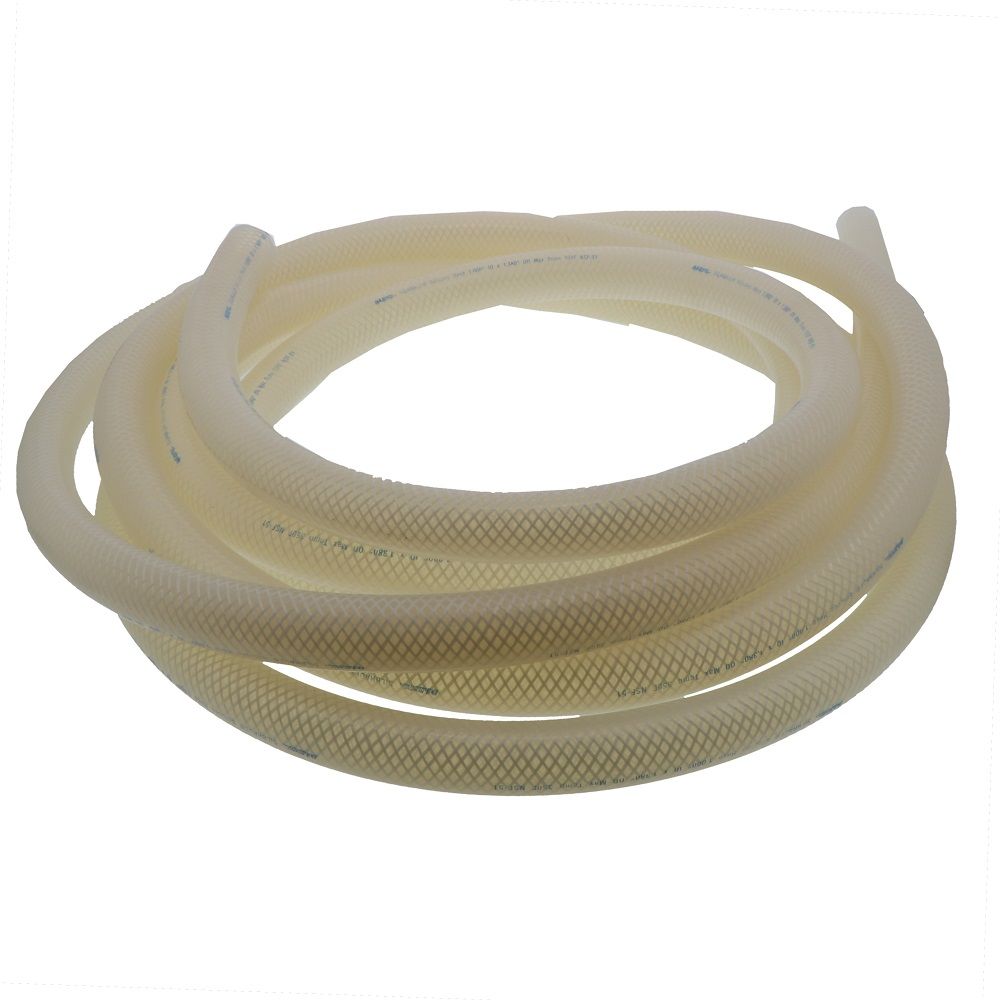 Silbrade Braid Reinforced Silicone Tubing 1 ID x 1.380 OD x 1'