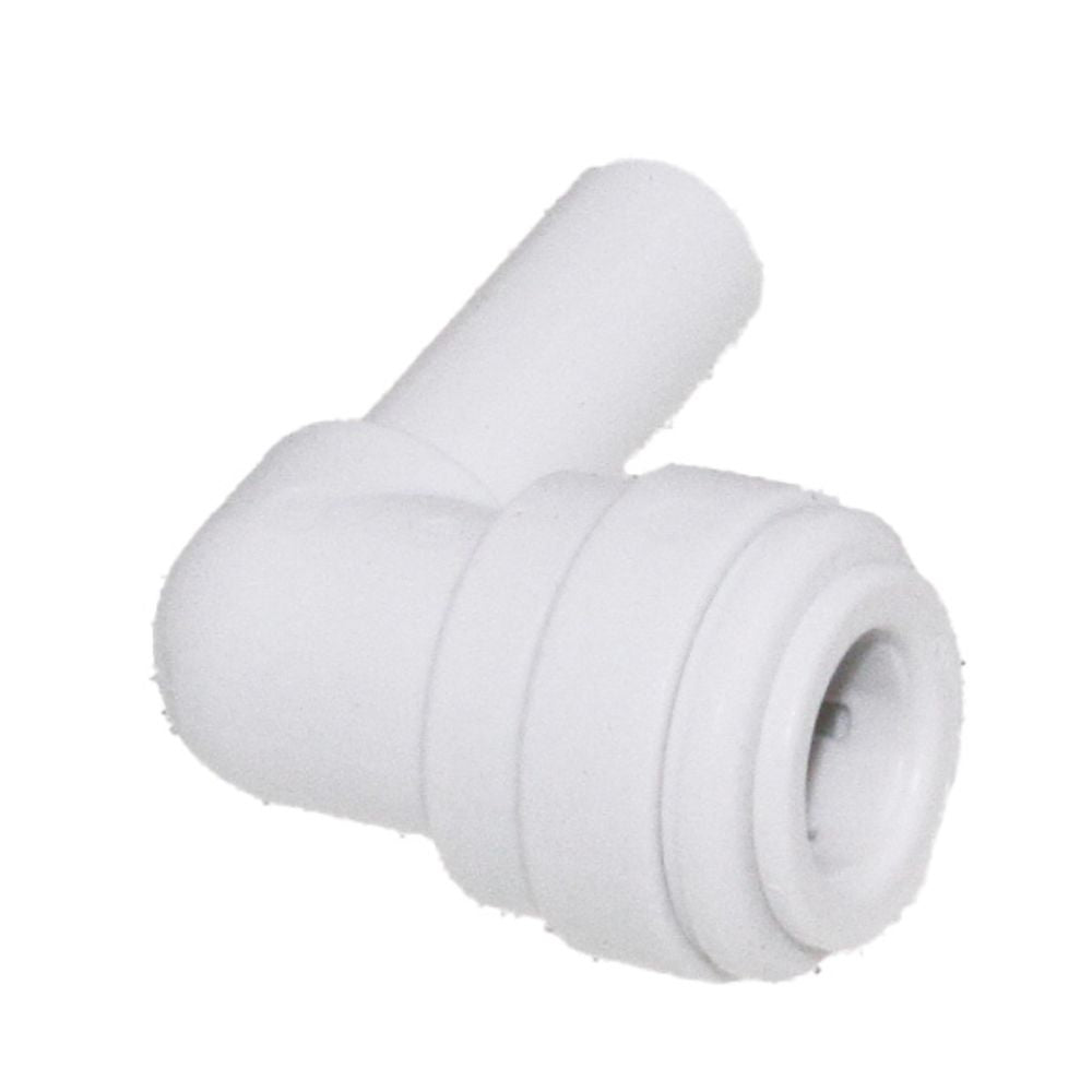 Stem Elbow Connector Acetal [white] - 3/8 Stem x 3/8
