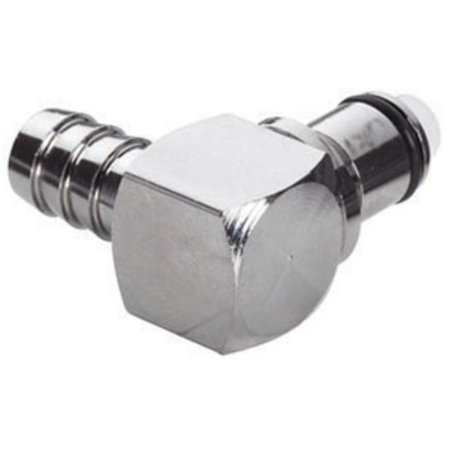 LCD23006 Valved Elbow Hose Barb Coupling Insert 3/8 ID Barb