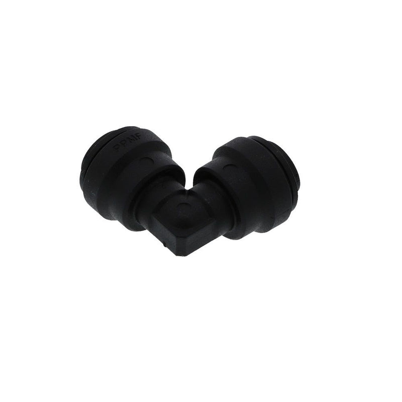 John Guest Union Elbow Black Polypropylene  - 1/4