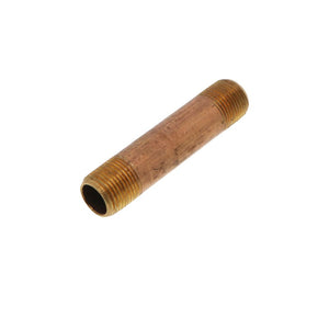 Brass Pipe Nipple Lead-Free 3/8 MIP x 3
