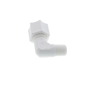 JACO 40-6-4-P-PG Polypropylene Male Elbow 3/8 OD Tube x 1/4 MPT