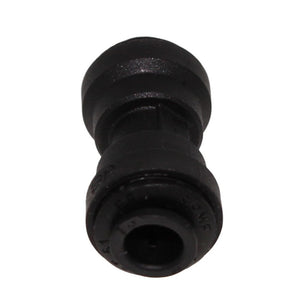 John Guest Union Connector Black Polypropylene  - 1/4