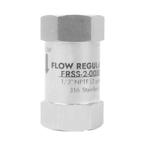 neoFlo Stainless Steel Flow Control 2 gpm 316SS 1/2 FPT