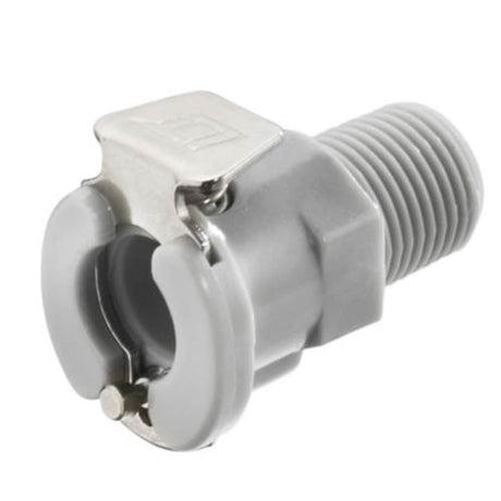 LinkTech 20PP Series Male Thread Female, Valved, 1/4" NPT, Molded Almond Color, Polypropylene, EPDM