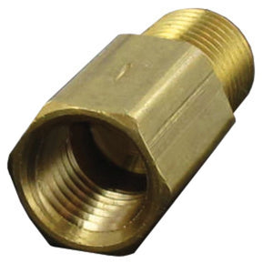 Inline Brass Check Valve - 1/4" MPT inlet x 1/4" FPT Outlet