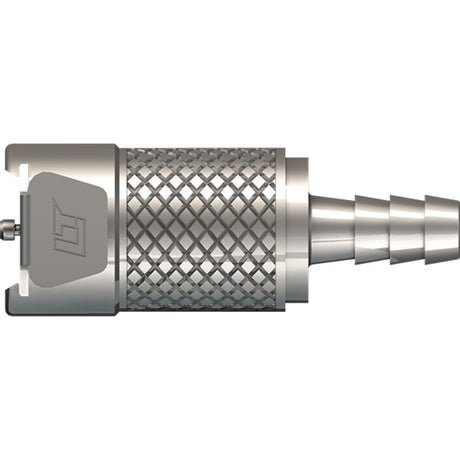 LinkTech 40CB Series Straight Female, Non-valved, 1/4" HB, Chrome Brass