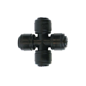 NeoFit - Acetal Black Union Cross 1/4" tube