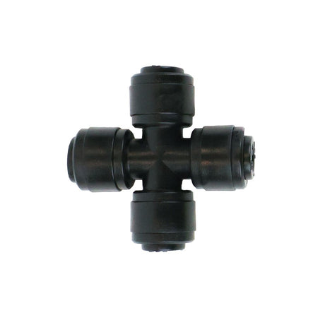 NeoFit - Acetal Black Union Cross 1/4" tube