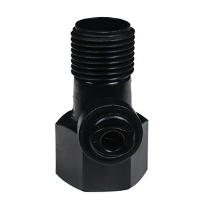 NeoFit - Black Feed Water Connector Acetal 1/4 OD x 1/2 qc x 1/3