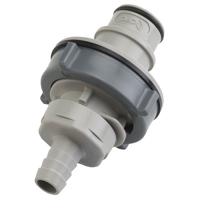 HFC42612 Non-Valved Panel Mount Hose Barb Coupling Insert 3/8 ID Barb