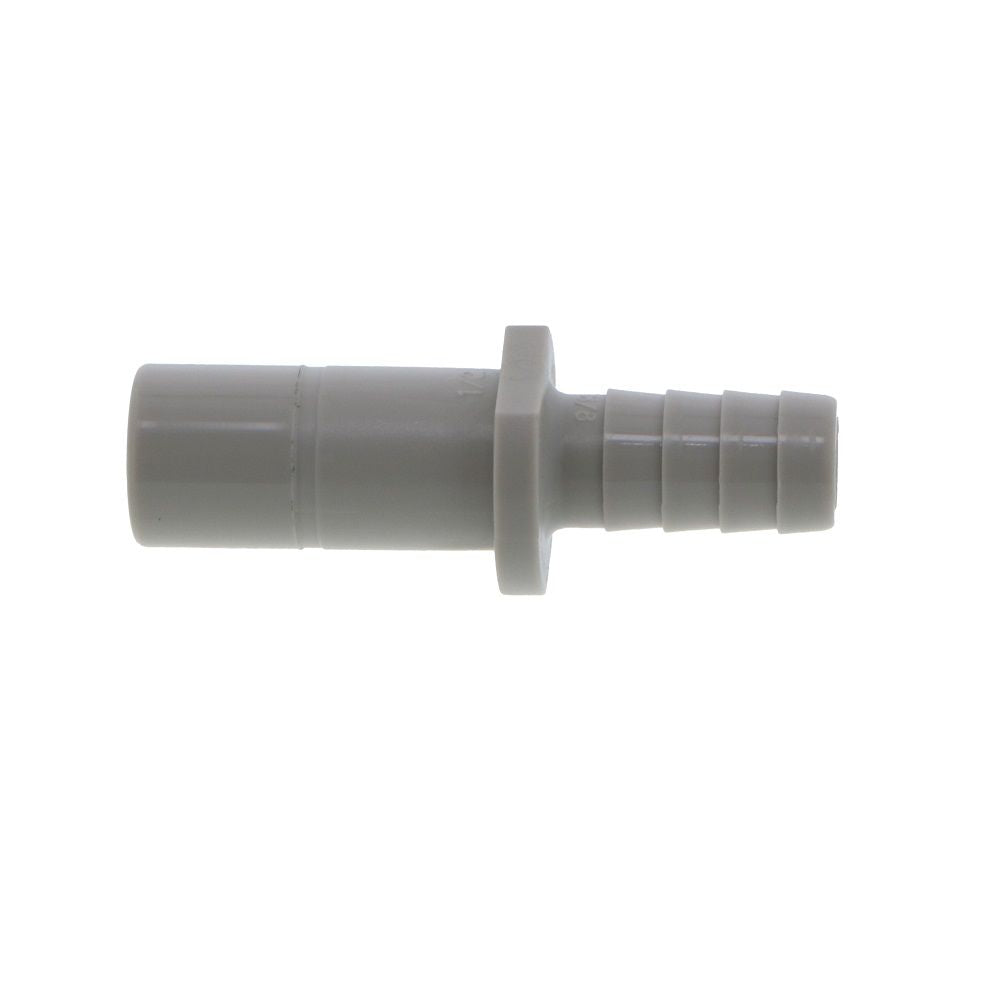 DMfit Stem Barb Straight Connector - 1/2" OD Stem x 3/8" ID Barb