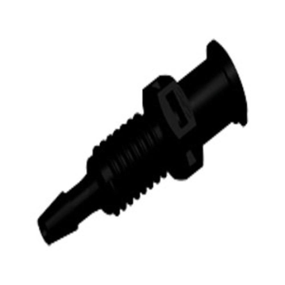 PMLF3131 Luer Fitting Black Nylon Panel Mount Female Luer X 3/32 HB