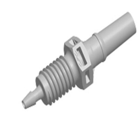 PMLM21 Luer Fitting Natural Polypropylene Panel Mount Male Luer X 1/16 HB